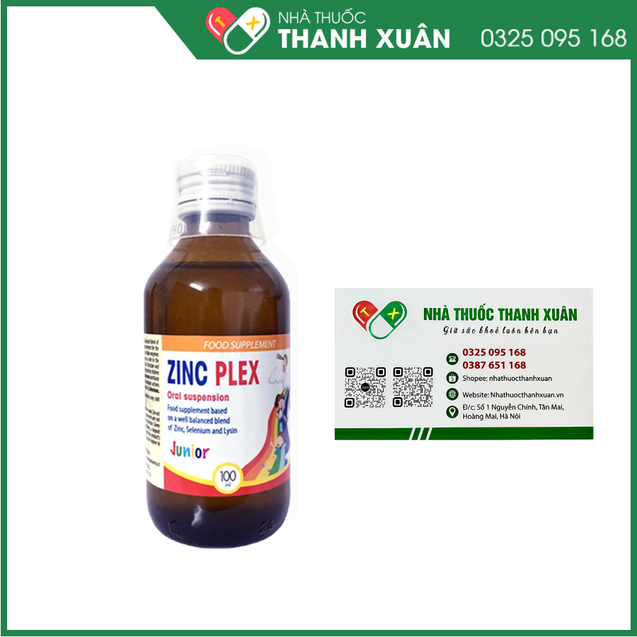 Zinc Plex bổ sung kẽm giúp trẻ ăn ngon miệng